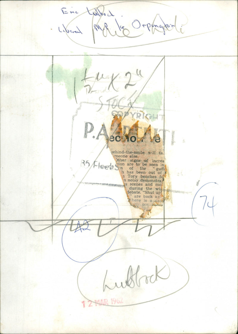 Eric Lubbock - Vintage Photograph