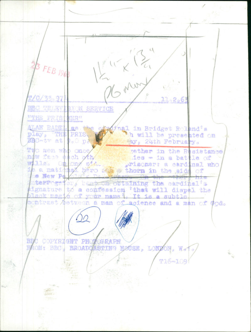 Alan Badel - Vintage Photograph