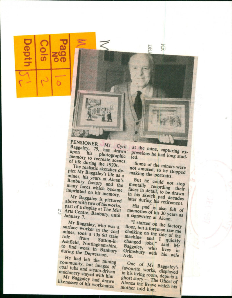 Mr Cyril Baggaley - Vintage Photograph