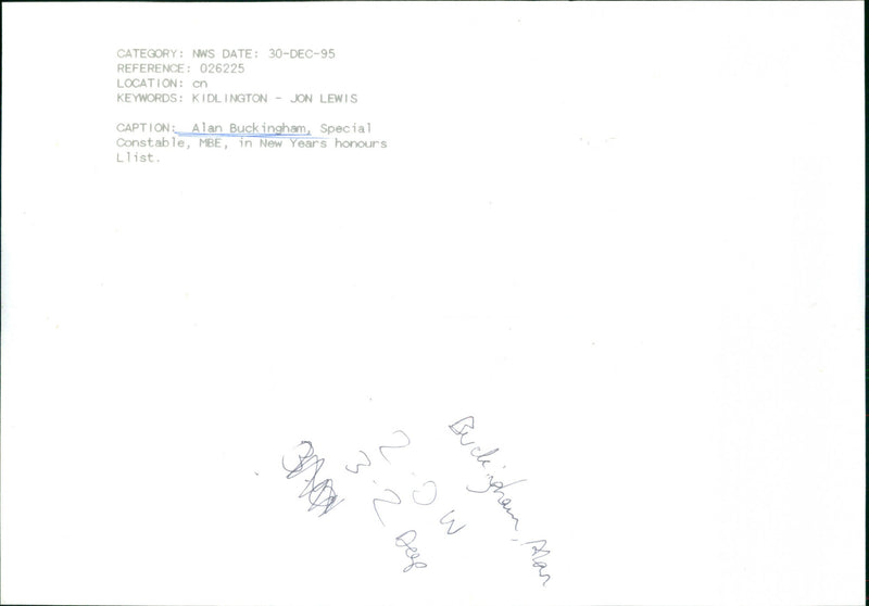 Alan Buckingham - Vintage Photograph