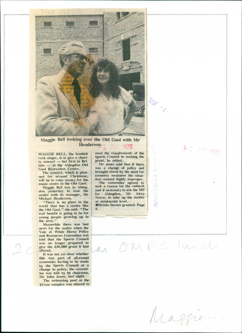 Maggie Bell - Vintage Photograph