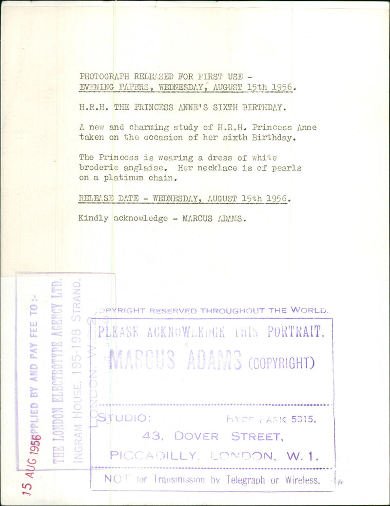 Princess Anne - Vintage Photograph