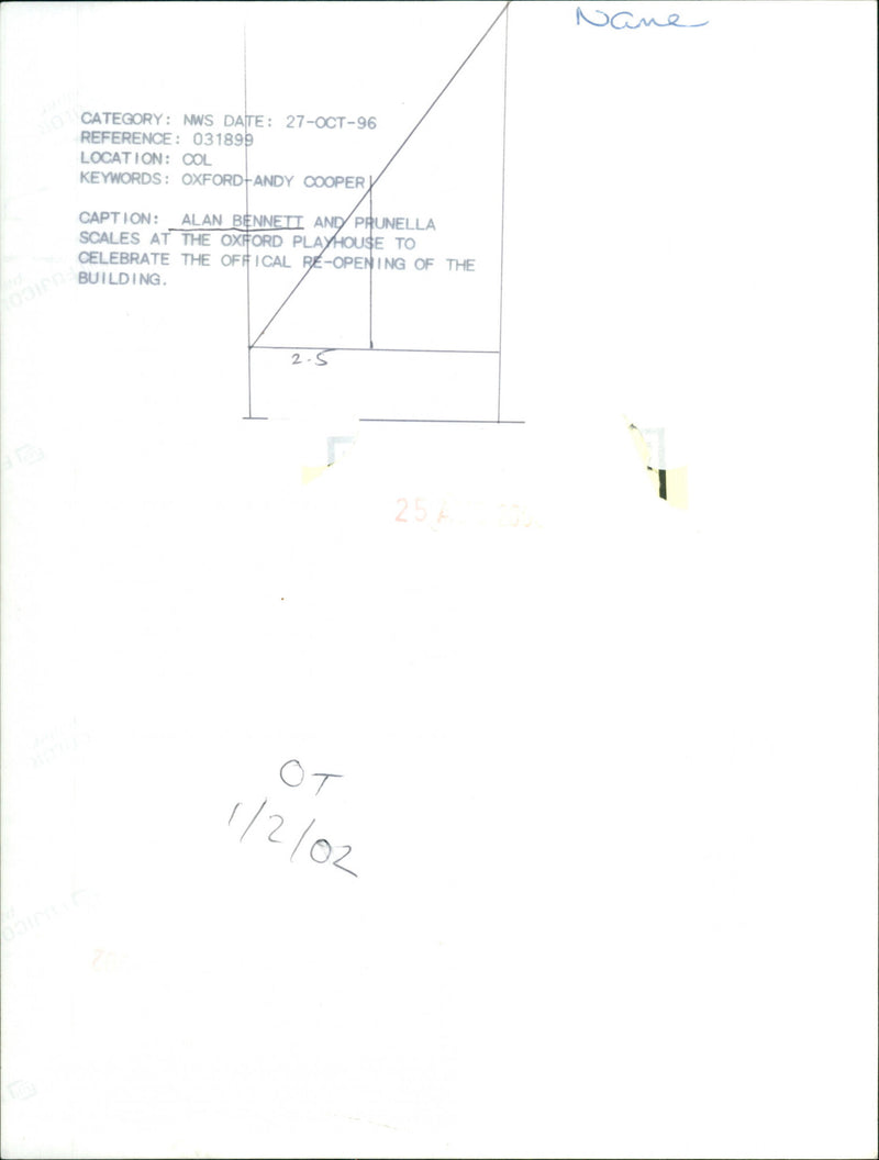 Alan Bennett - Vintage Photograph