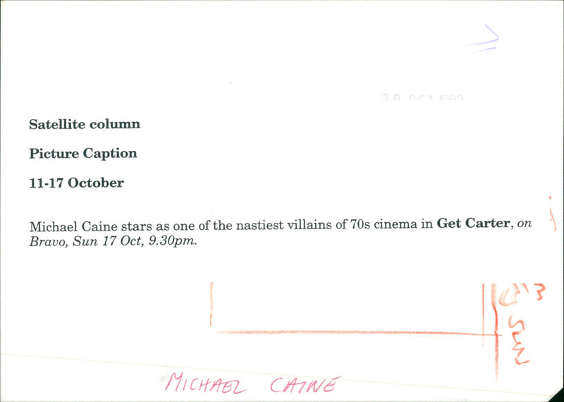 Michael Caine - Vintage Photograph