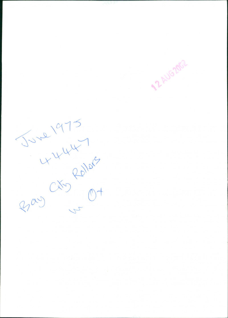 Bay City Rollers - Vintage Photograph