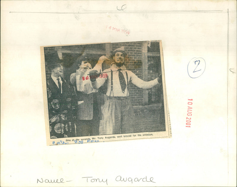 Tony Augarde - Vintage Photograph