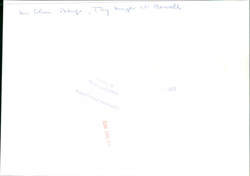 Mr. Glenn Benge - Vintage Photograph