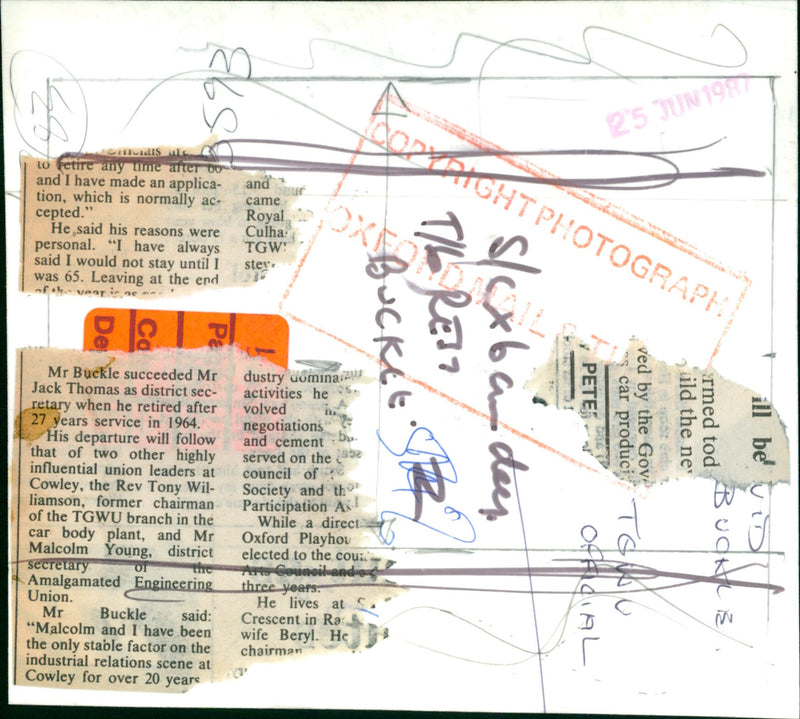 David Buckle - Vintage Photograph