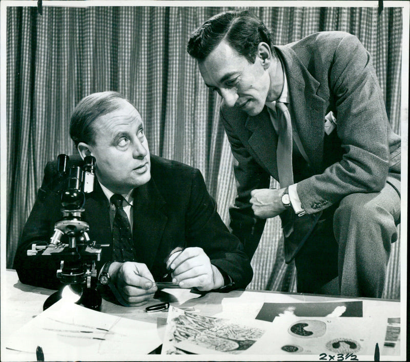 Raymond Baxter and Michael Swann - Vintage Photograph