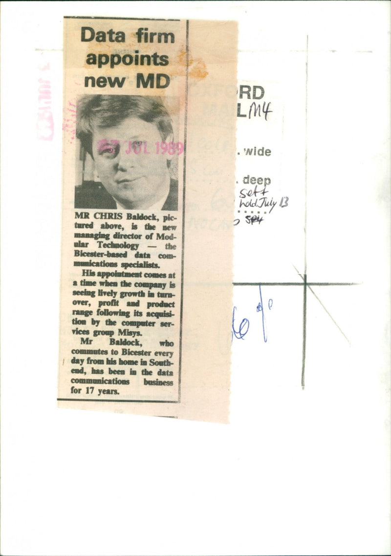 Chris Baldock - Vintage Photograph