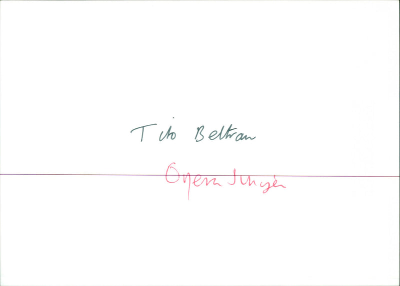 Tito Beltran - Vintage Photograph