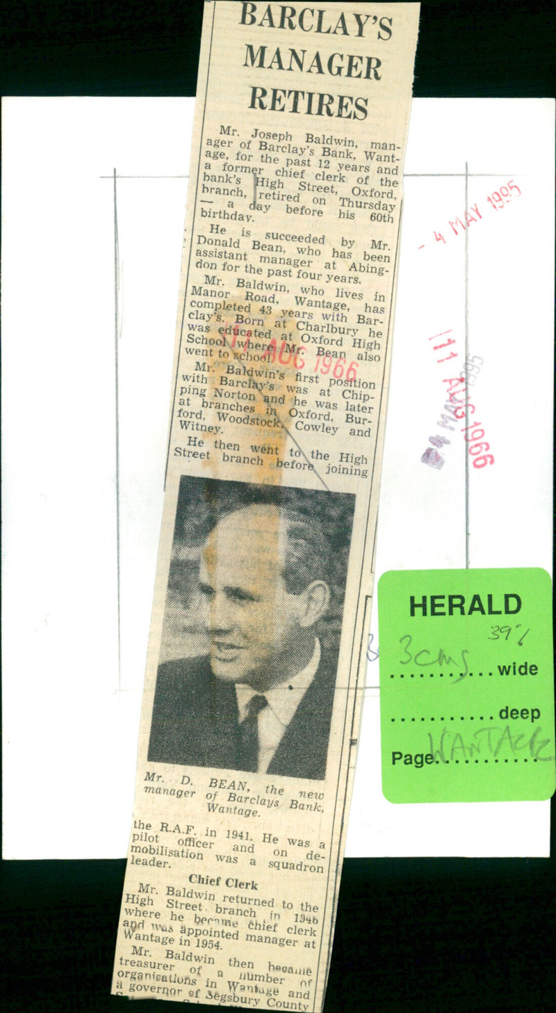 Joseph Baldwin - Vintage Photograph