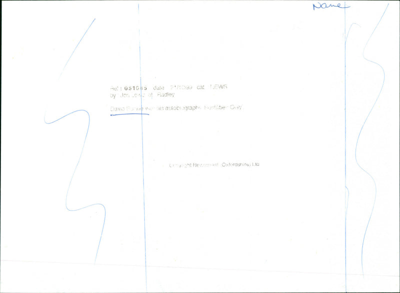 David Buckle - Vintage Photograph