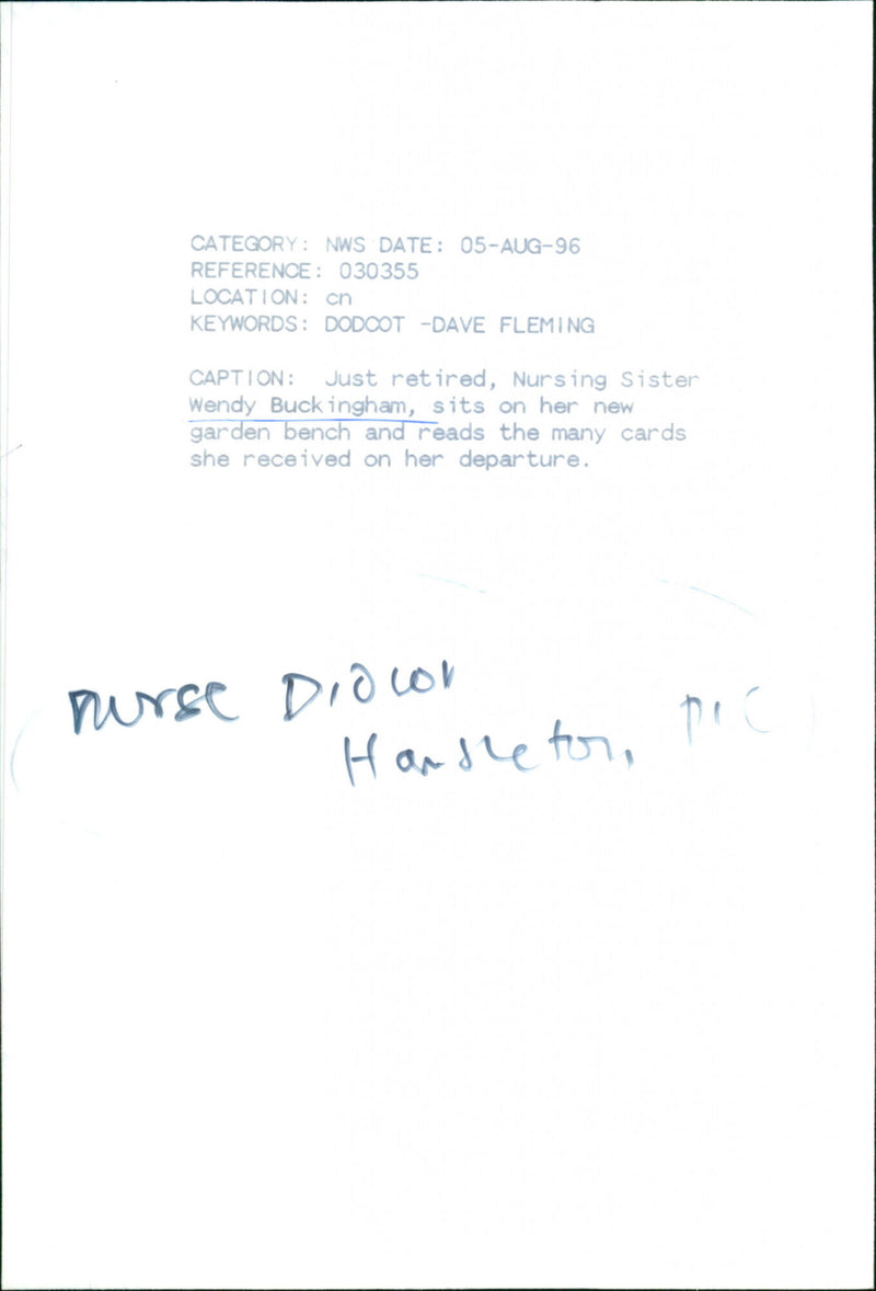 Wendy Buckingham - Vintage Photograph