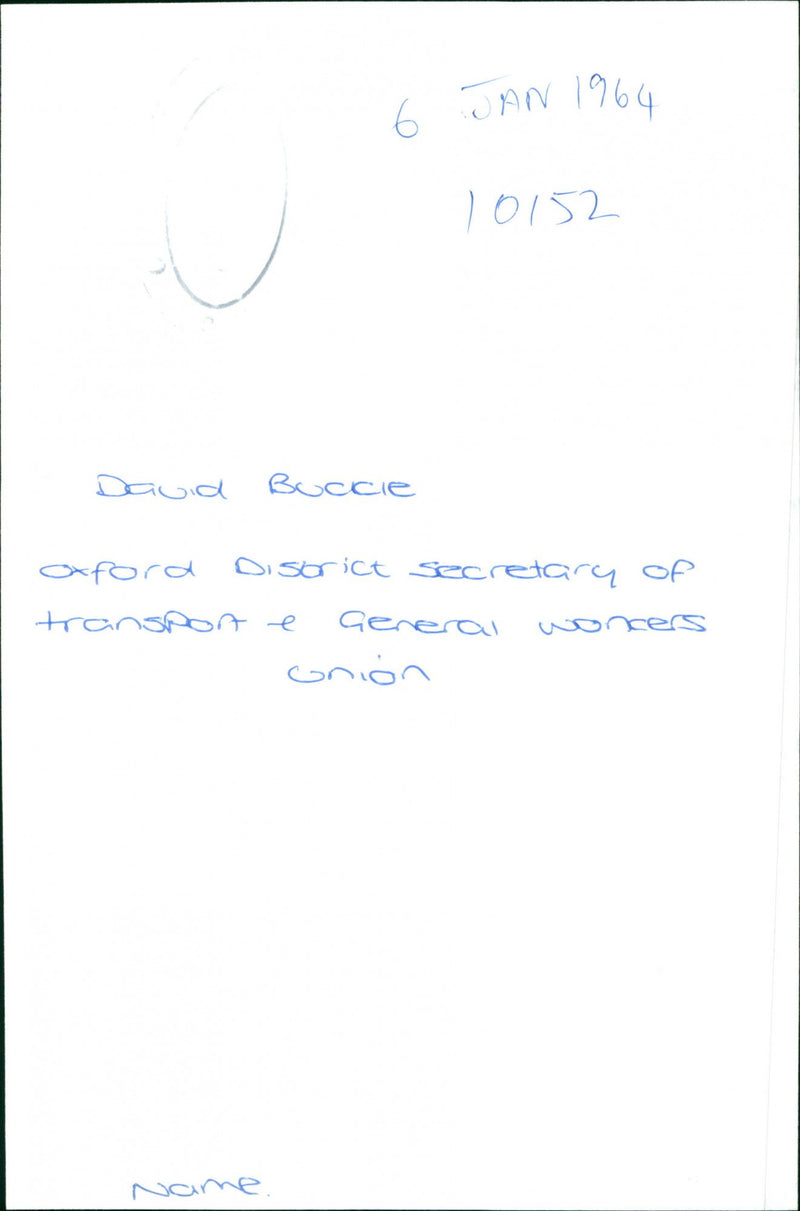 David Buckle - Vintage Photograph