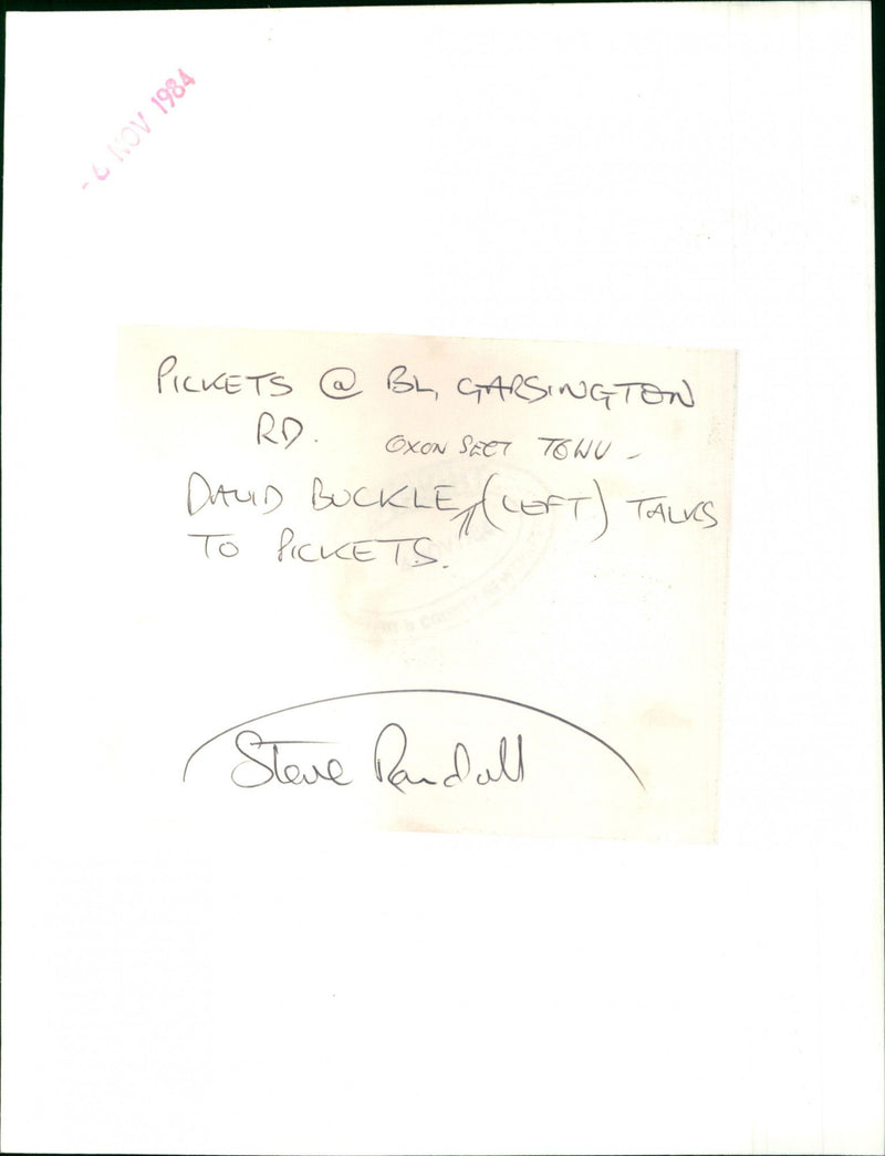 David Buckle - Vintage Photograph