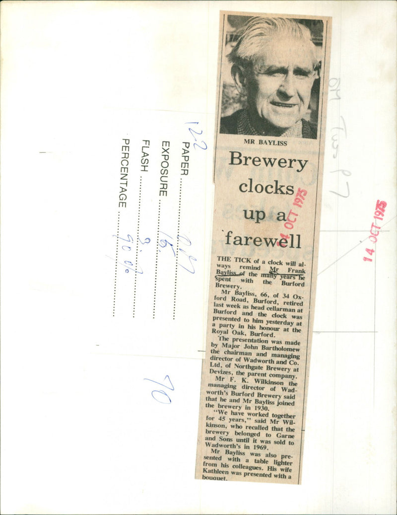 Mr. Frank Bayliss - Vintage Photograph