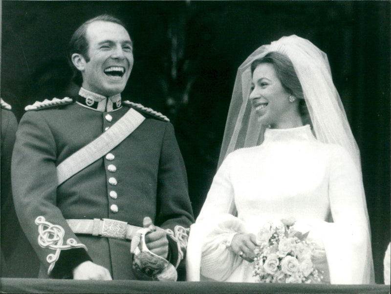 Princess Anne & Capt. Mark Phillips - Vintage Photograph