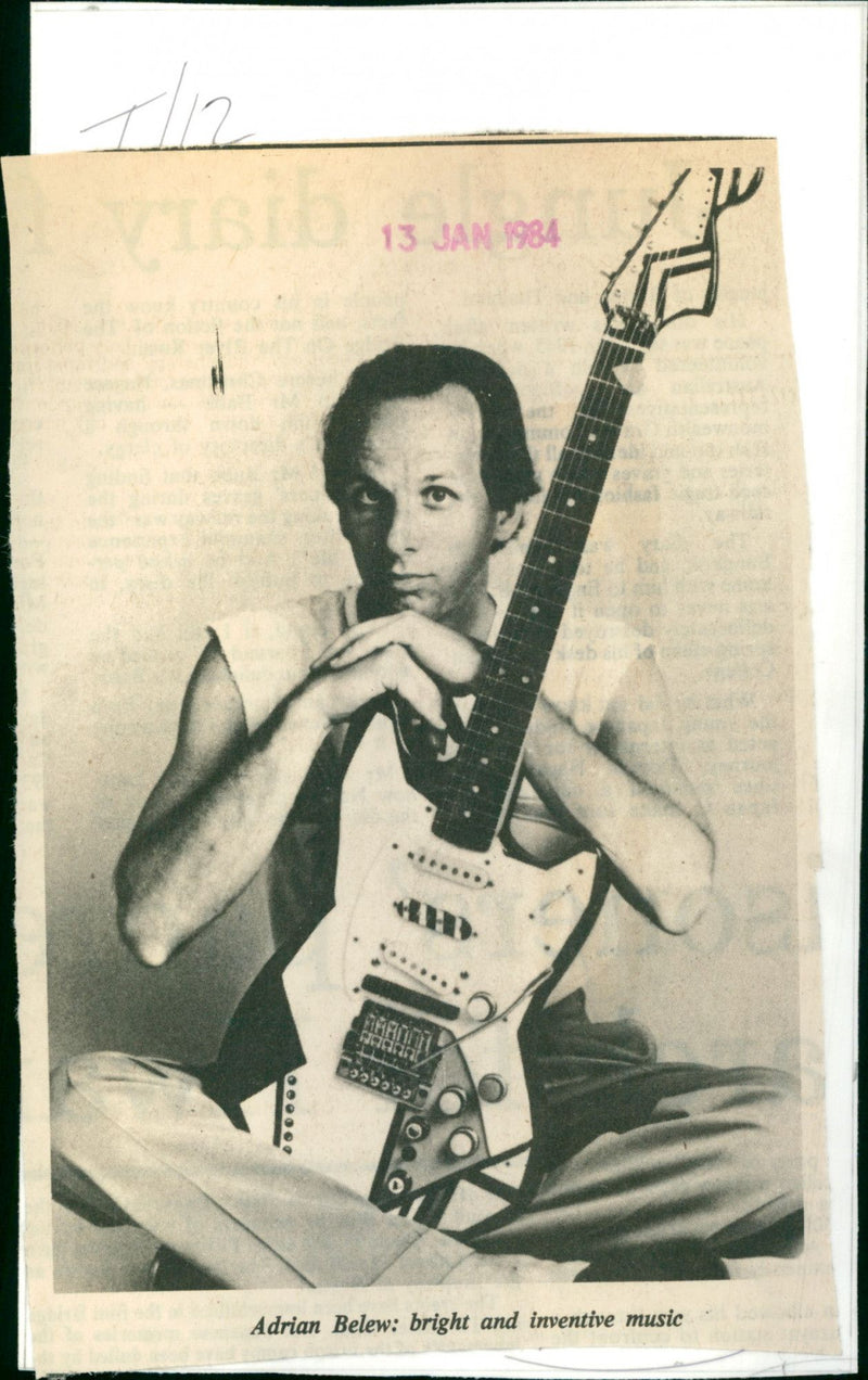 Adrian Belew - Vintage Photograph