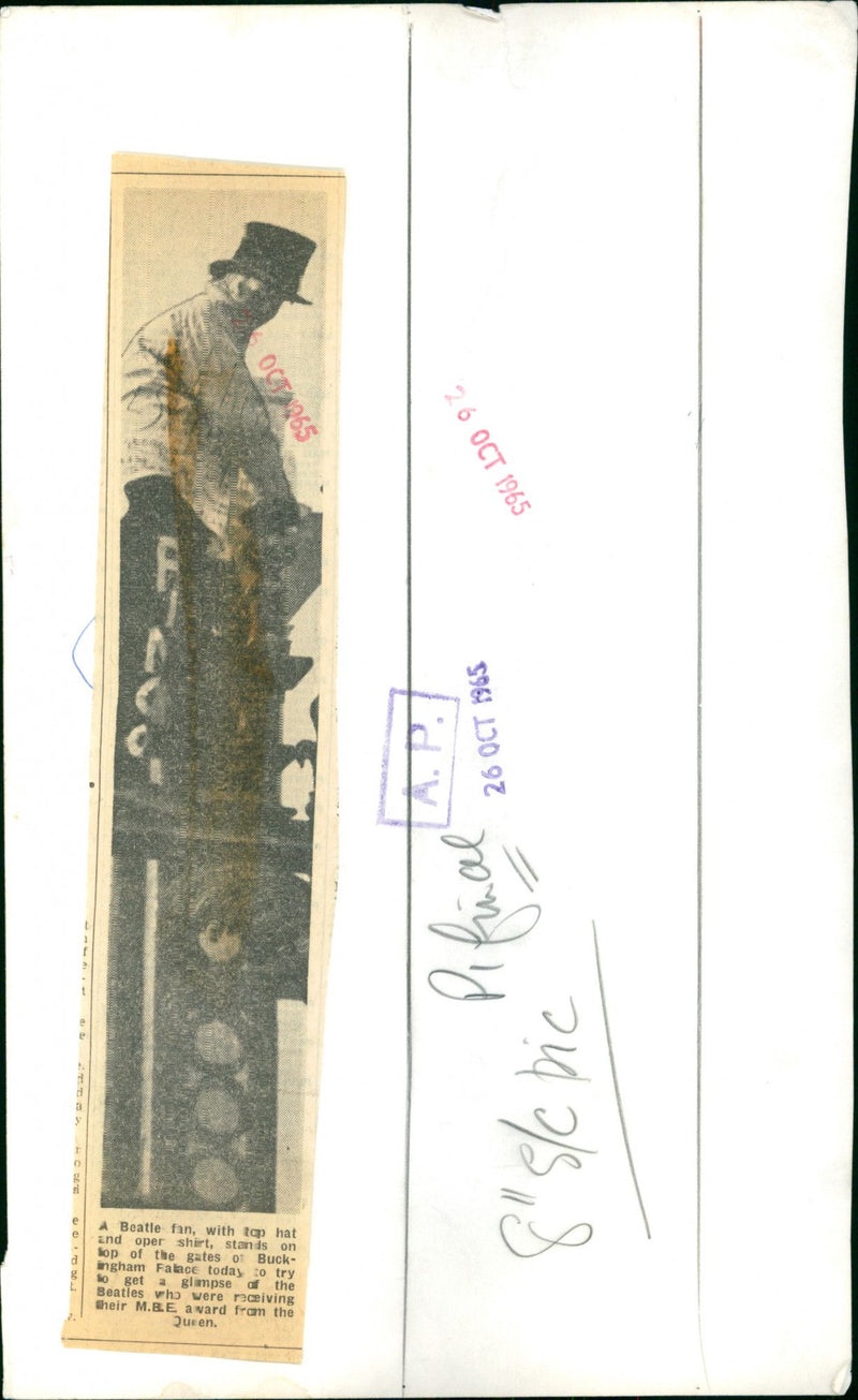 A Beatle fan - Vintage Photograph
