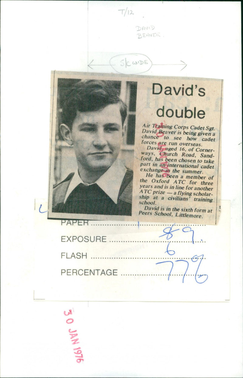 David Beaver - Vintage Photograph