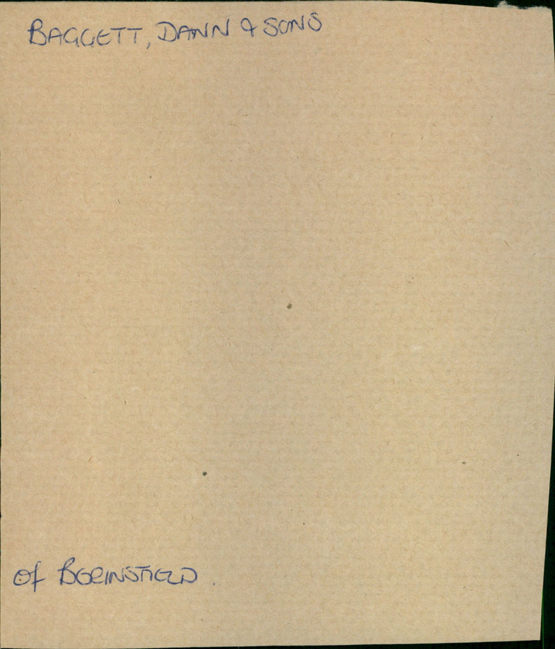 Bagget Dann & sons - Vintage Photograph