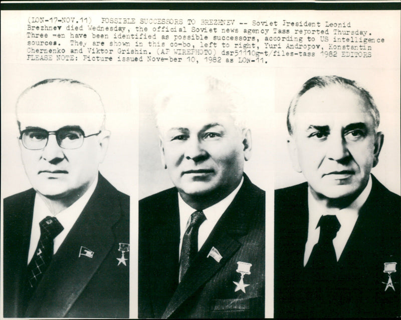 Yuri Andropov - Vintage Photograph