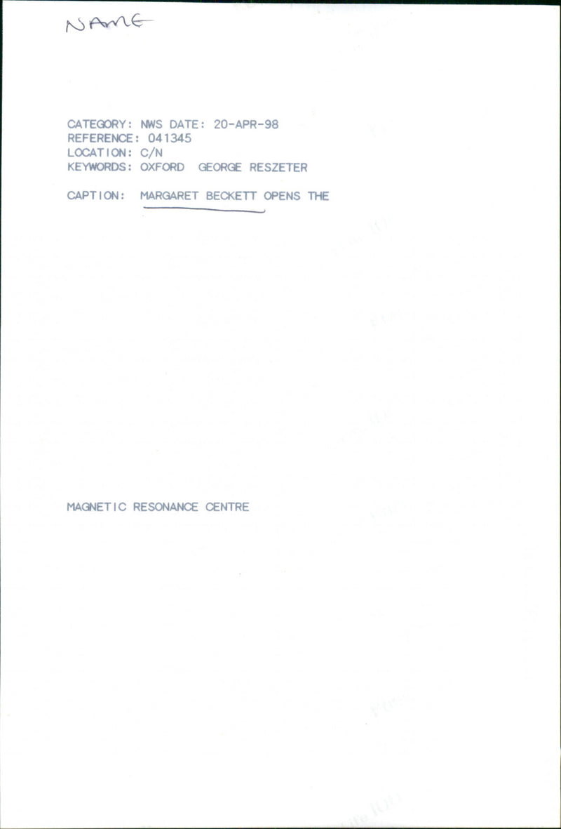 Margaret Beckett - Vintage Photograph