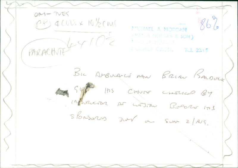 Brian Baldock - Vintage Photograph