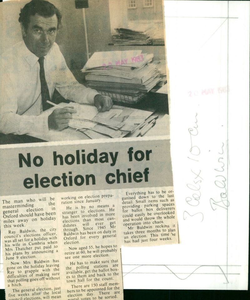 Ray Baldwin - Vintage Photograph