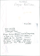 Roger Belson - Vintage Photograph