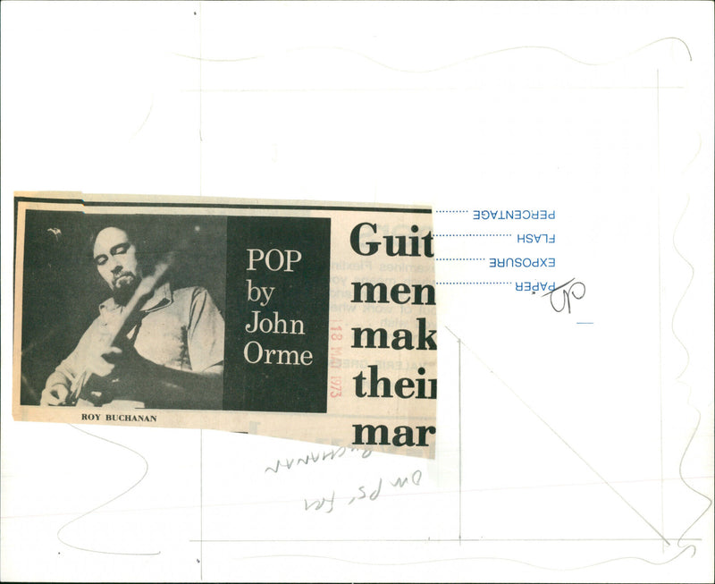 Roy Buchanan - Vintage Photograph