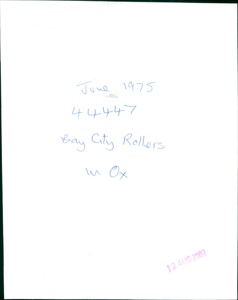 Bay City Rollers - Vintage Photograph