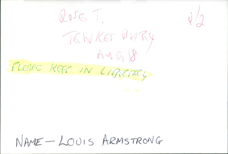 Louis Armstrong - Vintage Photograph