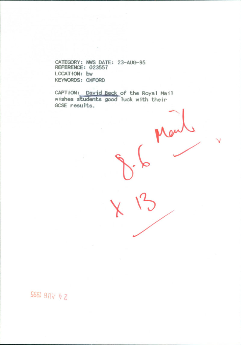 David Beck - Vintage Photograph