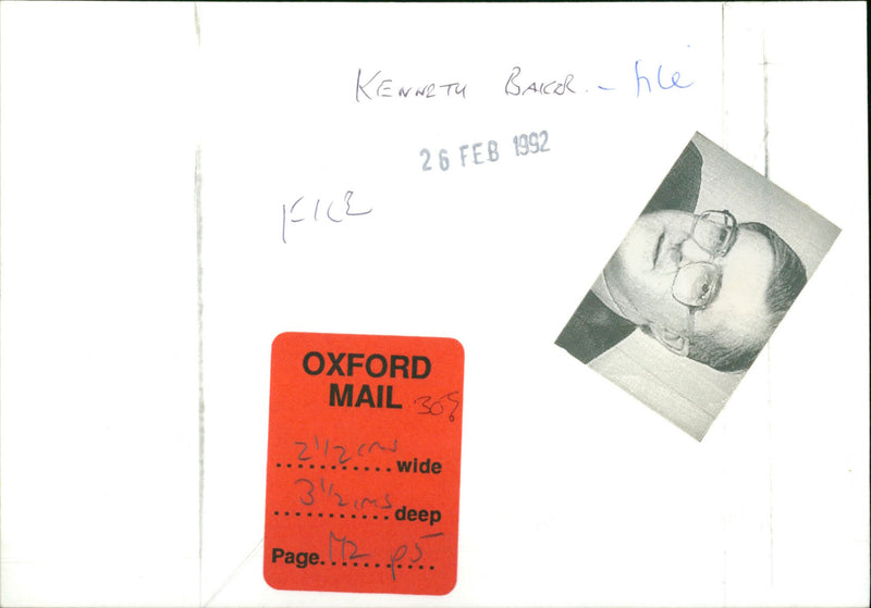 Kenneth Baker - Vintage Photograph