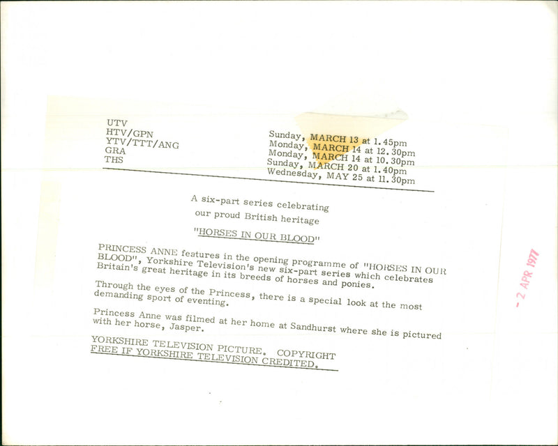 Princess Anne - Vintage Photograph