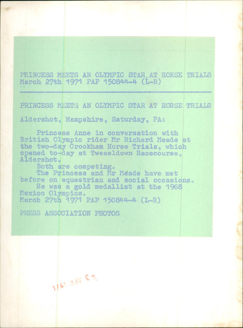 Princess Anne - Vintage Photograph