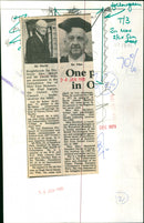 Prof. Max Beloff - Vintage Photograph