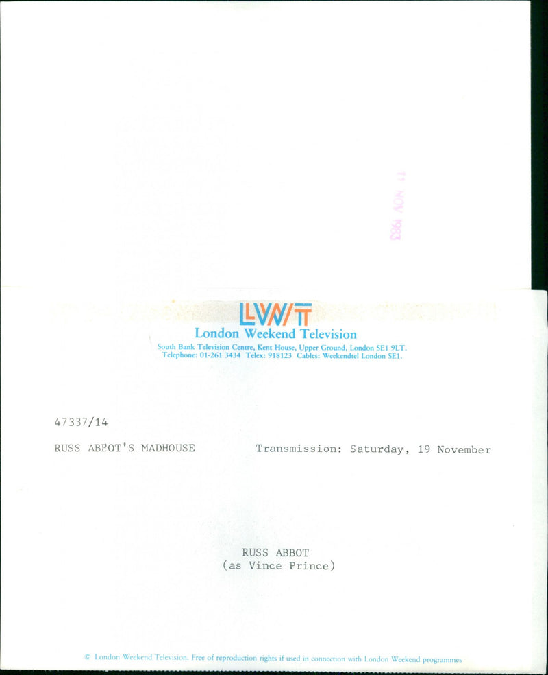 Russ Abbot - Vintage Photograph