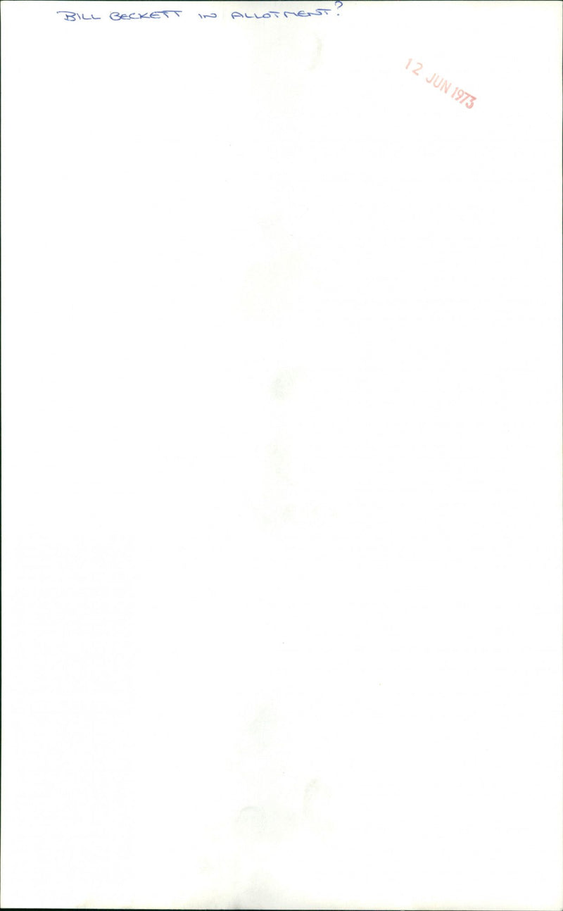 Bill Beckett - Vintage Photograph