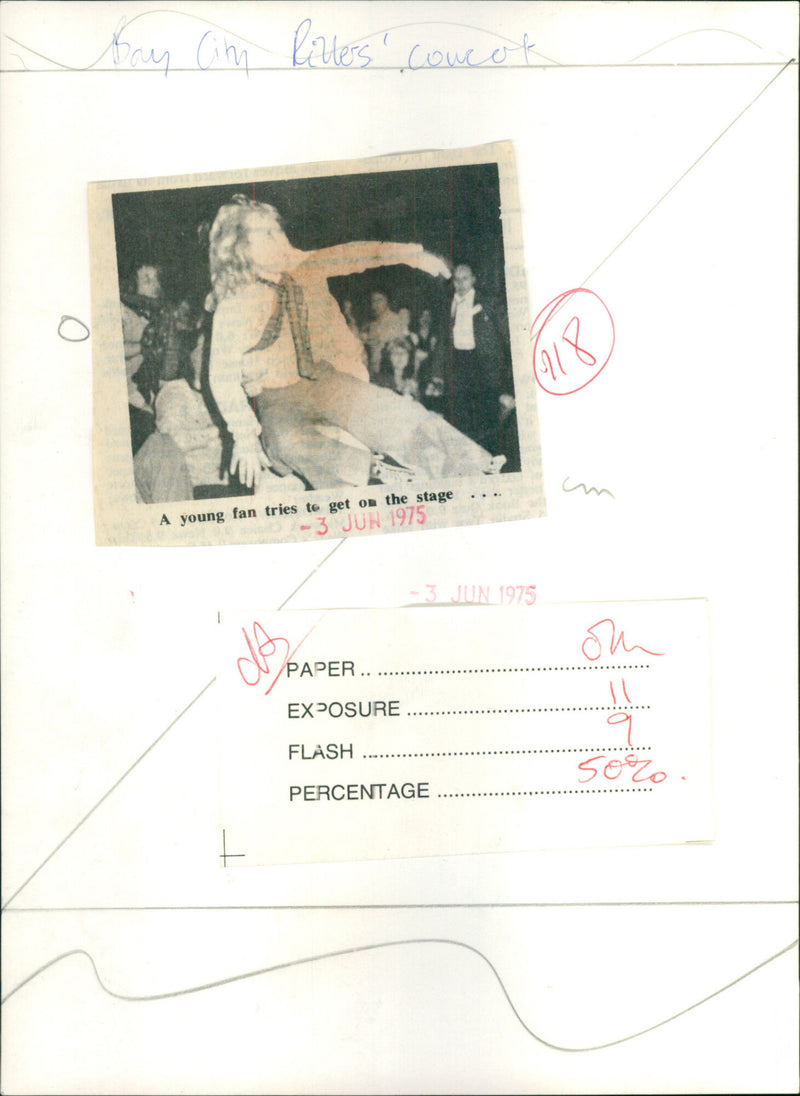 Bay City Rollers - Vintage Photograph