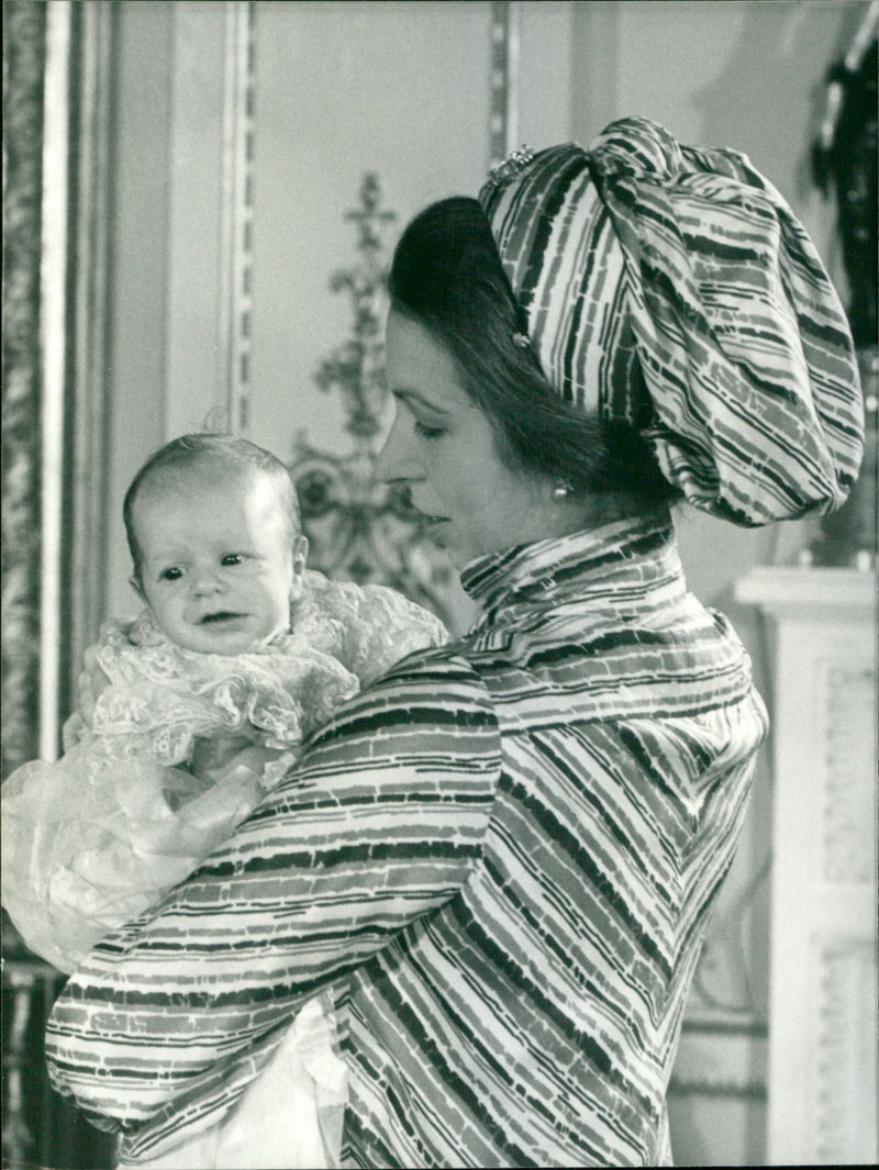 Princess Anne and her baby - Vintage Photograph
