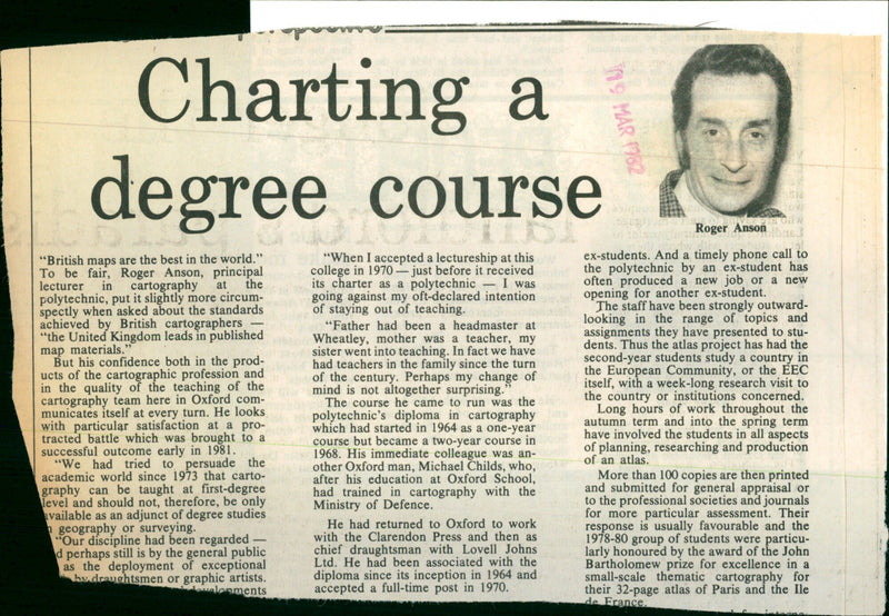 Roger Anson - Vintage Photograph