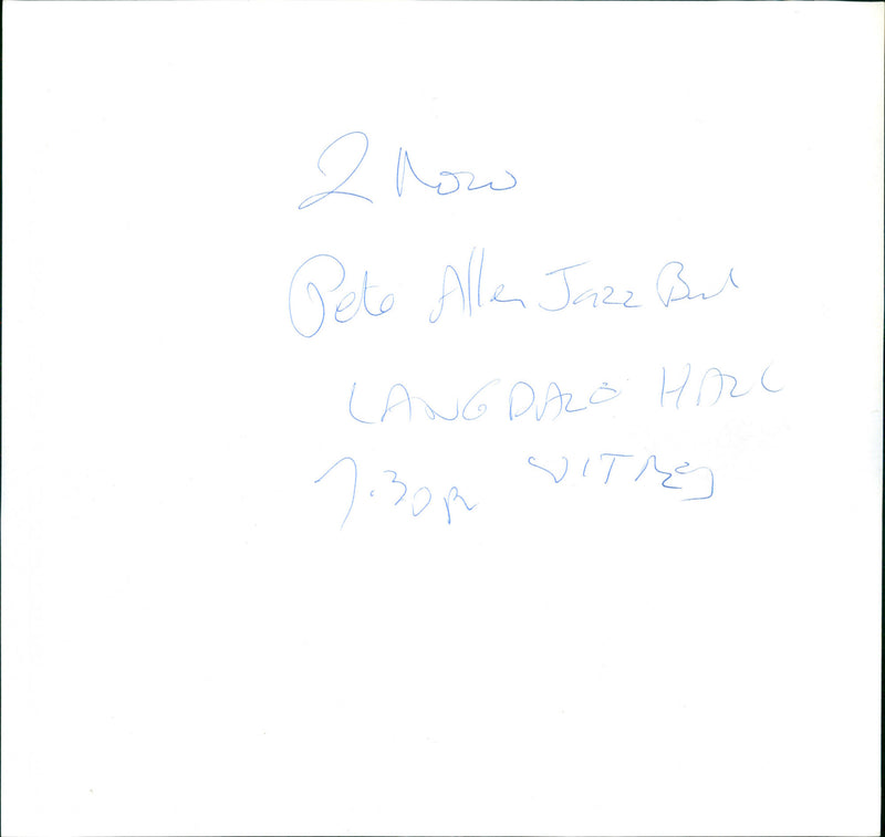 Pete Allen Jazz Band - Vintage Photograph