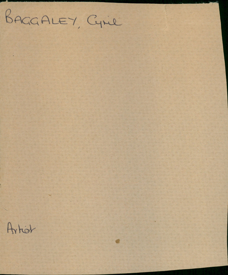 Baggaley Cyril - Vintage Photograph