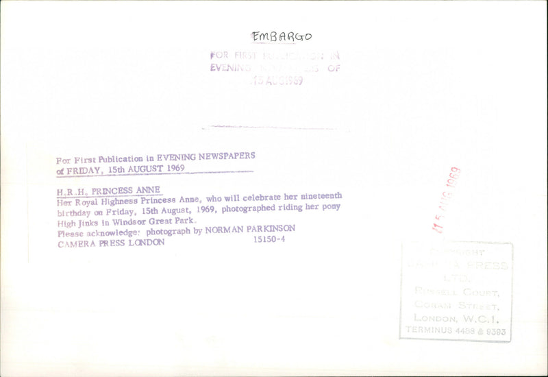 Princess Anne - Vintage Photograph