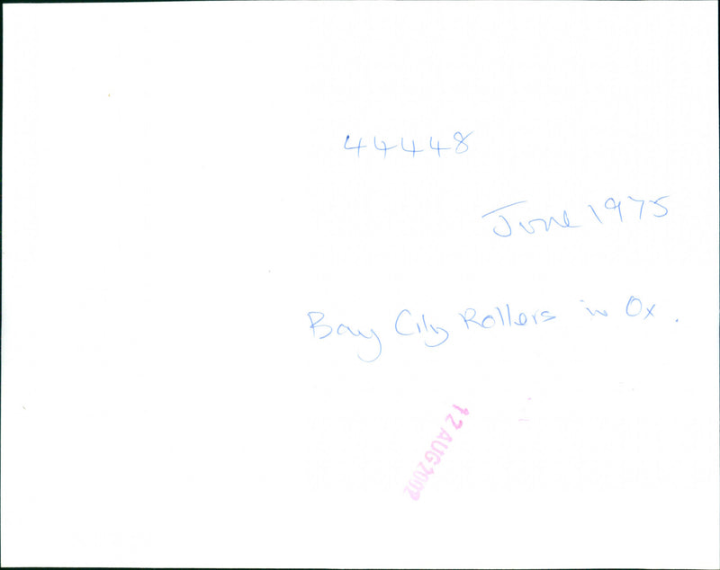 Bay City Rollers - Vintage Photograph