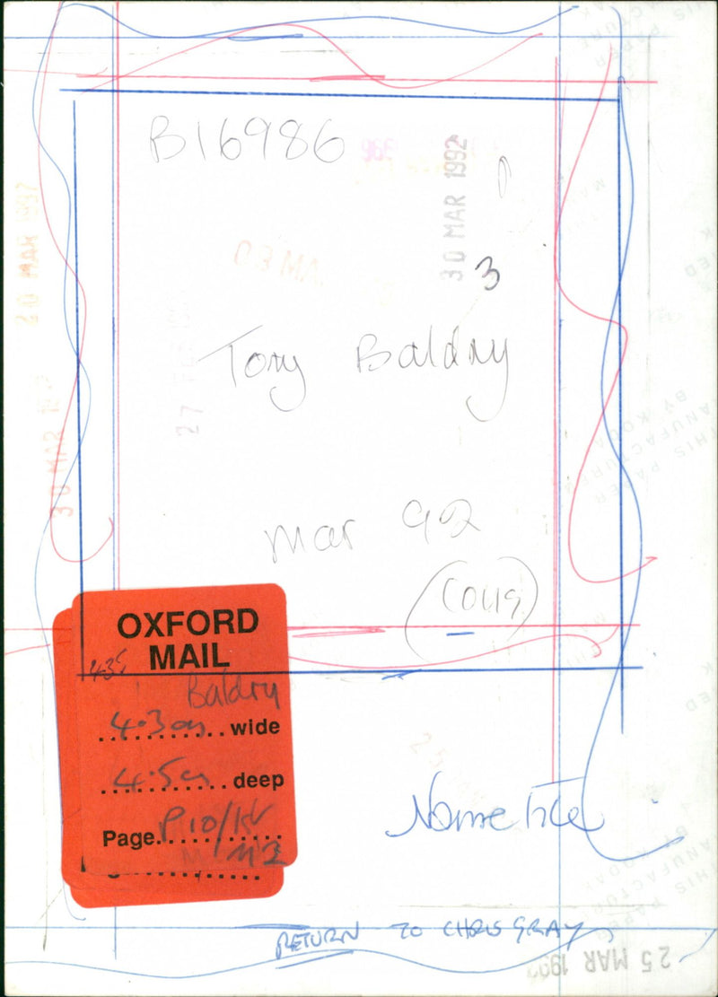 Tony Baldry MP - Vintage Photograph