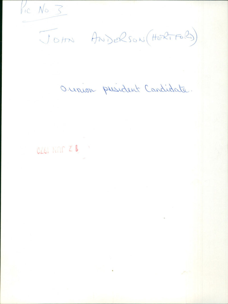 John Anderson - Vintage Photograph